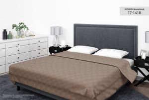 Покрывало "Бояртекс" ультрастеп гл/кр. диз. №17-1418 Мокко (верх/низ мокко)