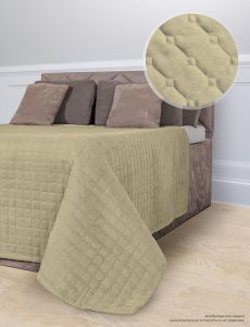 Покрывало "Luxor" стеганое диз. №13-1015 Слоновая кость