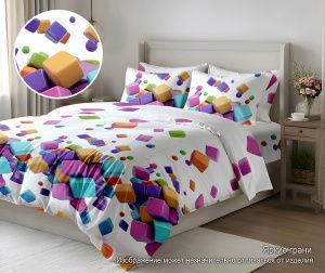 КПБ Полисатин "Pandora" 5D диз. № (SHZY-704) Яркие грани