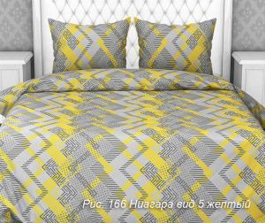 КПБ Бязь "Бояртекс" диз. № 166 Ниагара, 5 Вид, желтый (L)