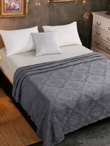 Плед ВЕЛСОФТ диз. 062 (18-3905) Графит (Л)