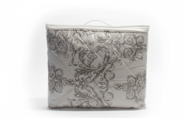 Наматрасник стеганый с резинкой по угласм(Лён/Хлопок) 180х200 1