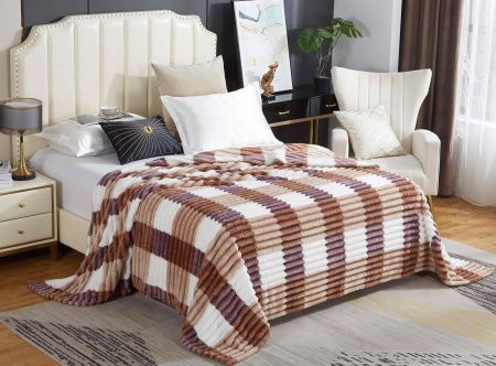 Плед ВЕЛСОФТ диз. Карамель (Л)